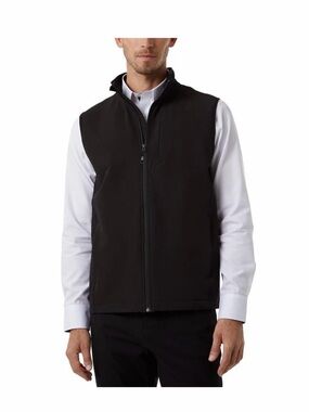 32 Degrees Black Zip Front Softshell Vest